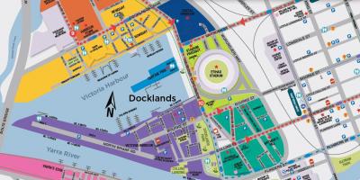 Docklands نقشہ میلبورن