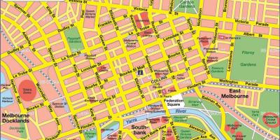 میلبورن شہر کا نقشہ
