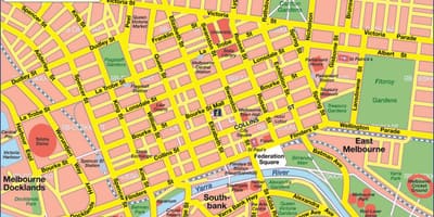 نقشہ کے cbd میلبورن